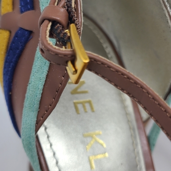 Anne Klein | Women's Multicolored Leather Strap Akileane High Heel (Size 11M) - Picture 7 of 12